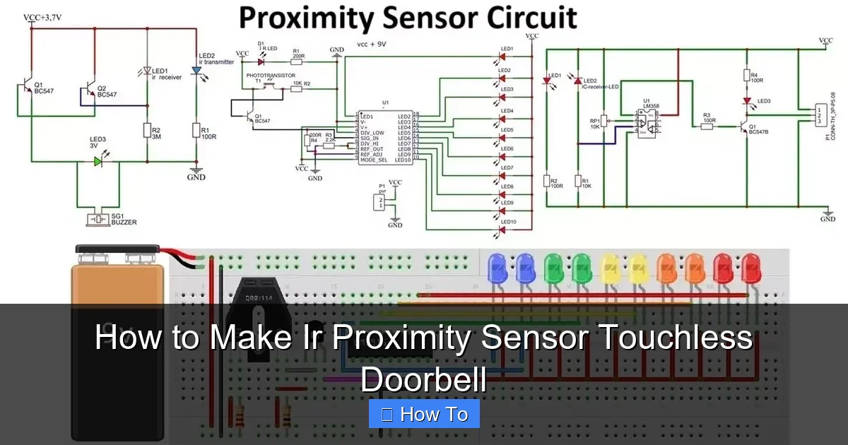 How to Make Ir Proximity Sensor Touchless Doorbell