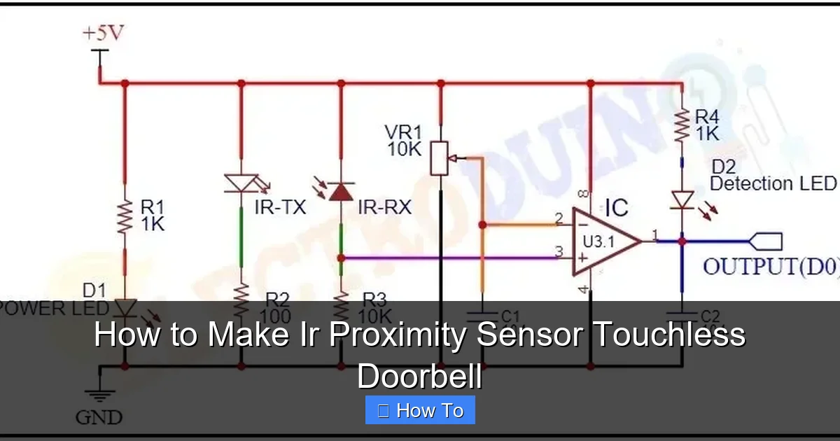 How to Make Ir Proximity Sensor Touchless Doorbell