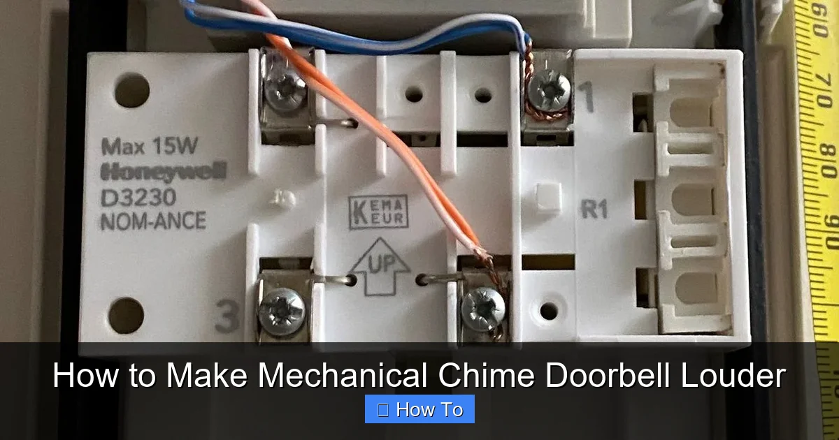 How to Make Mechanical Chime Doorbell Louder