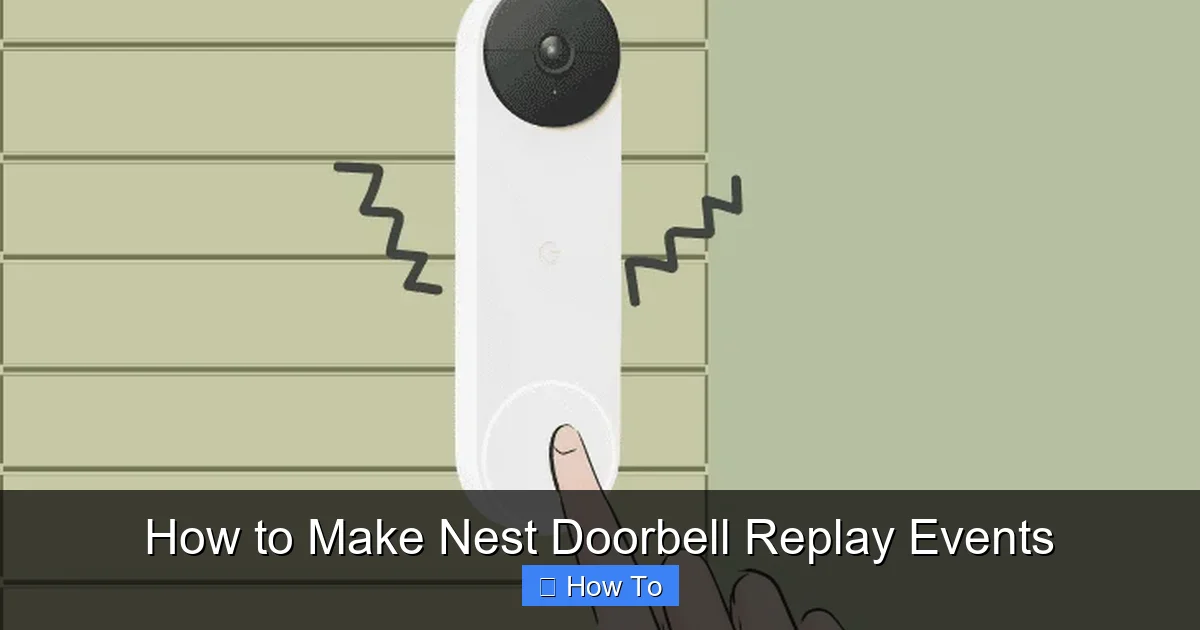 How to Make Nest Doorbell Replay Events