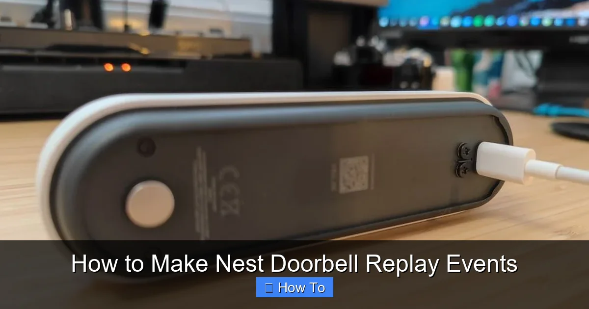 How to Make Nest Doorbell Replay Events