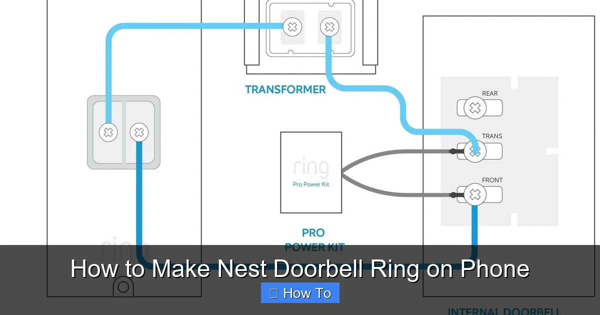 How to Make Nest Doorbell Ring on Phone