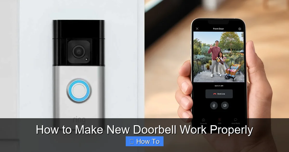 How to Make New Doorbell Work Properly