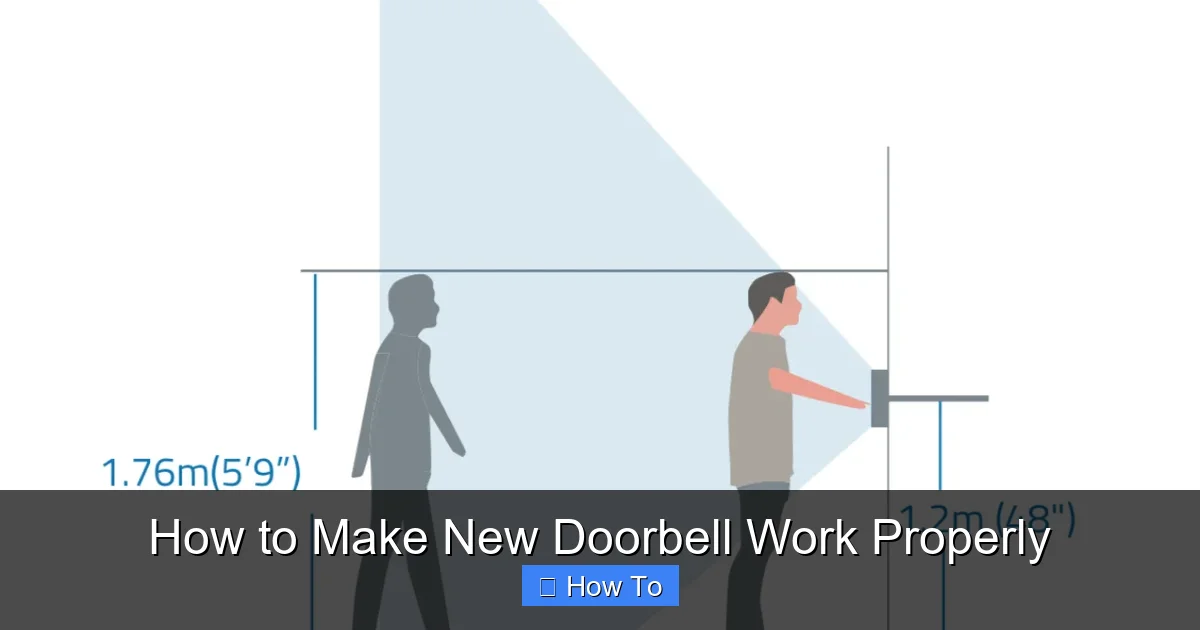 How to Make New Doorbell Work Properly