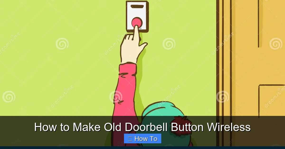 How to Make Old Doorbell Button Wireless