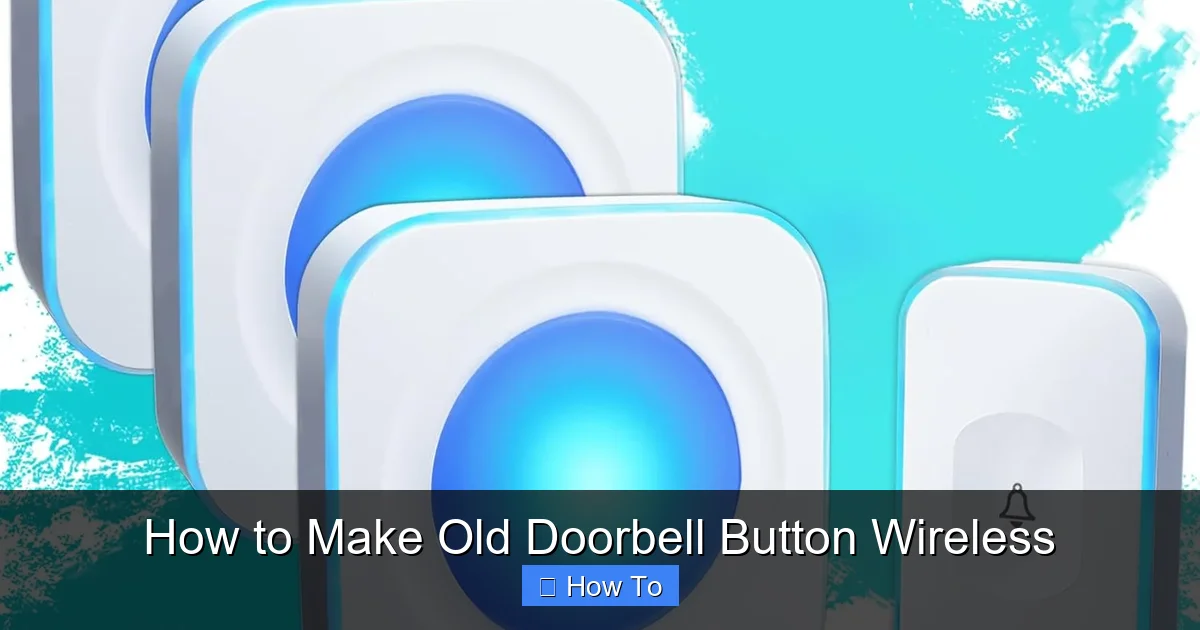 How to Make Old Doorbell Button Wireless