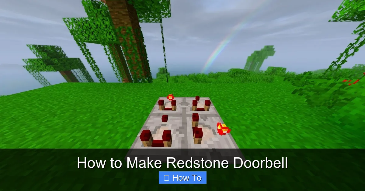 How to Make Redstone Doorbell