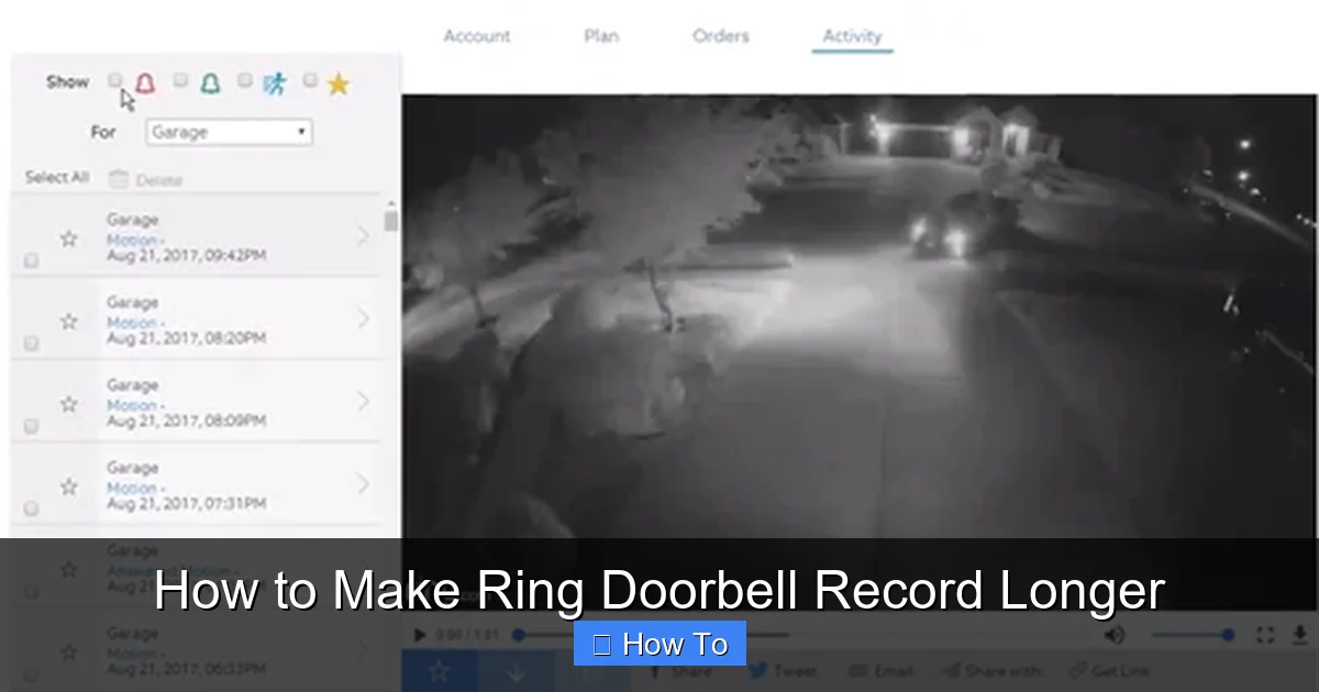 How to Make Ring Doorbell Record Longer