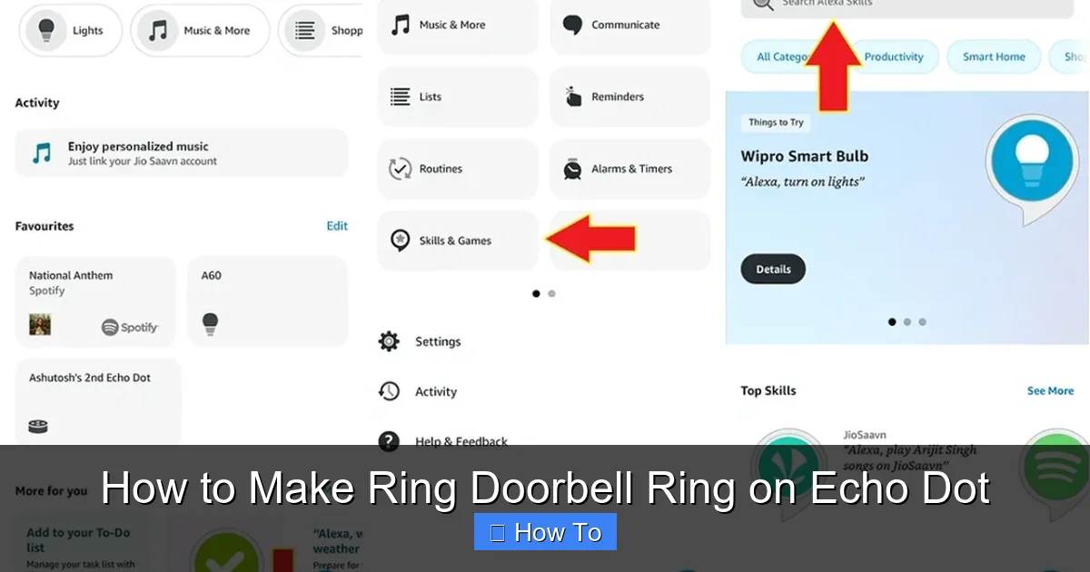 How to Make Ring Doorbell Ring on Echo Dot