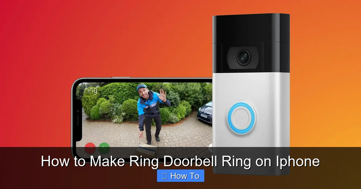 How to Make Ring Doorbell Ring on Iphone