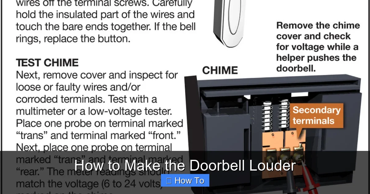 How to Make the Doorbell Louder