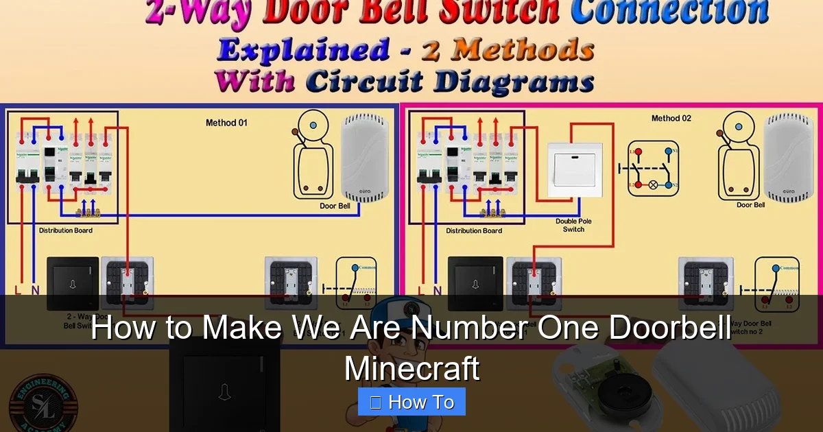 How to Make We Are Number One Doorbell Minecraft