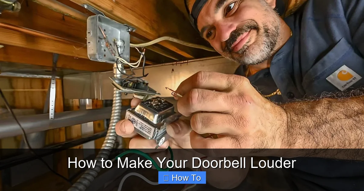 How to Make Your Doorbell Louder