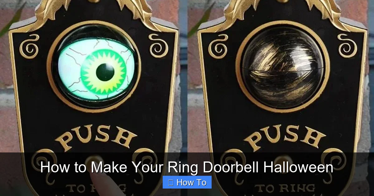 How to Make Your Ring Doorbell Halloween
