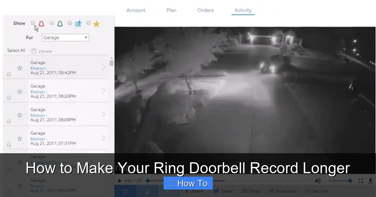 How to Make Your Ring Doorbell Record Longer