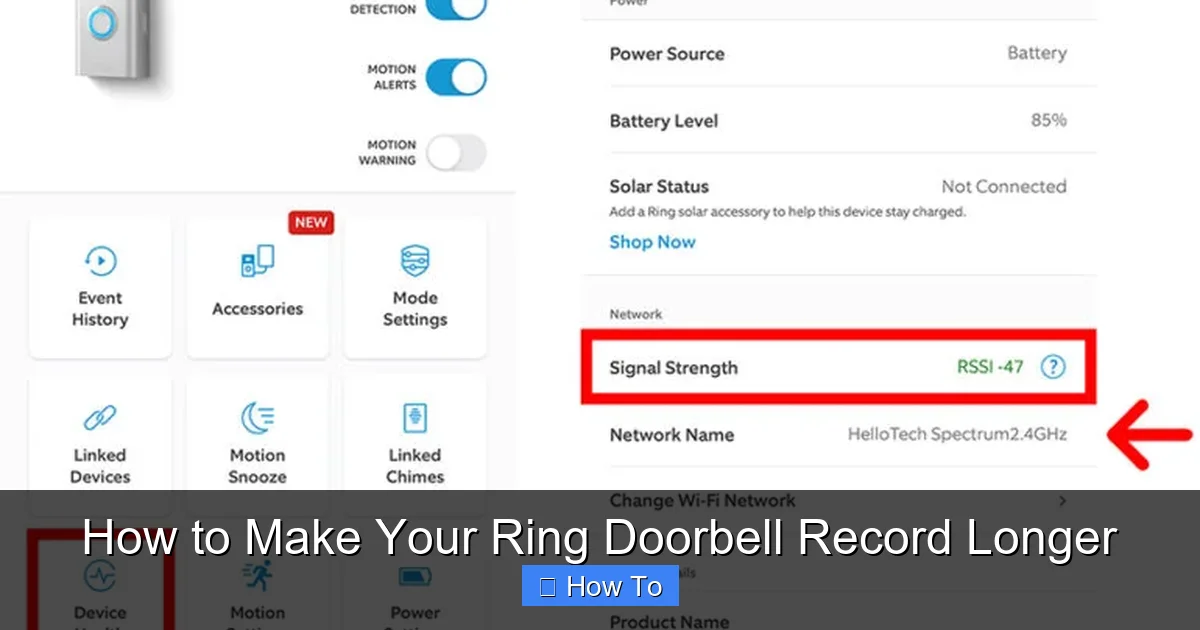 How to Make Your Ring Doorbell Record Longer