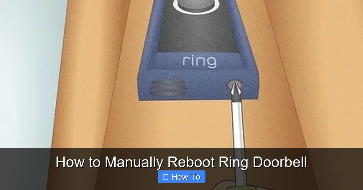 How to Manually Reboot Ring Doorbell