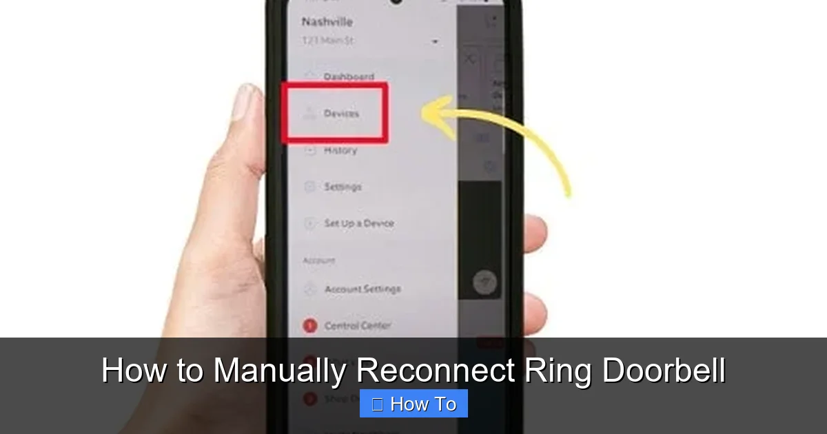 How to Manually Reconnect Ring Doorbell