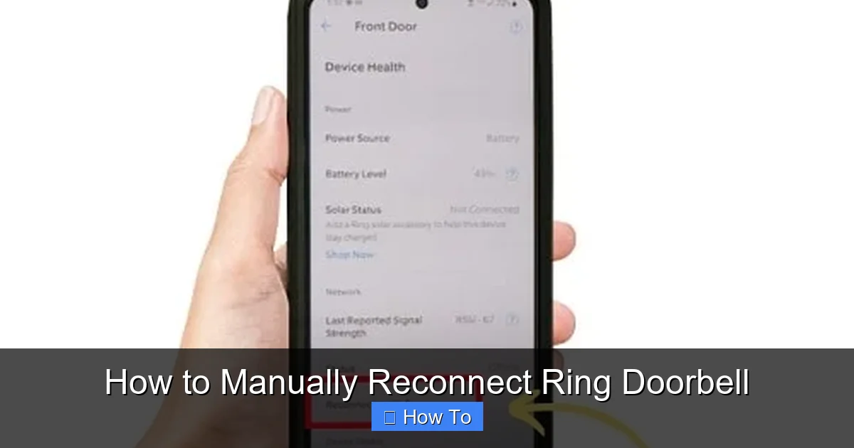 How to Manually Reconnect Ring Doorbell