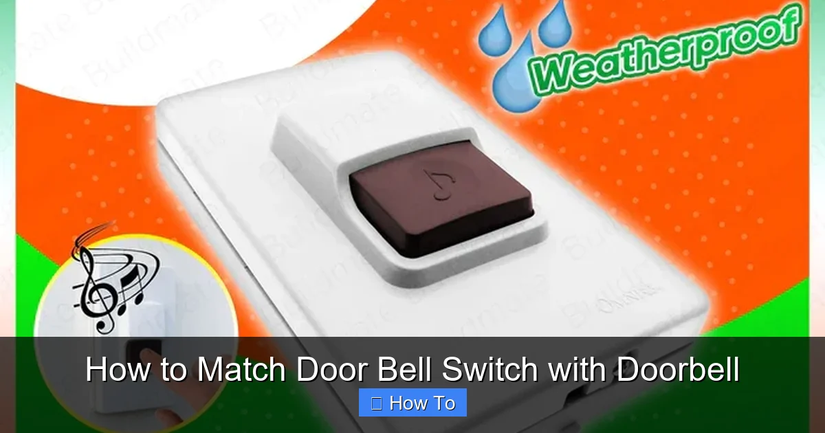 How to Match Door Bell Switch with Doorbell