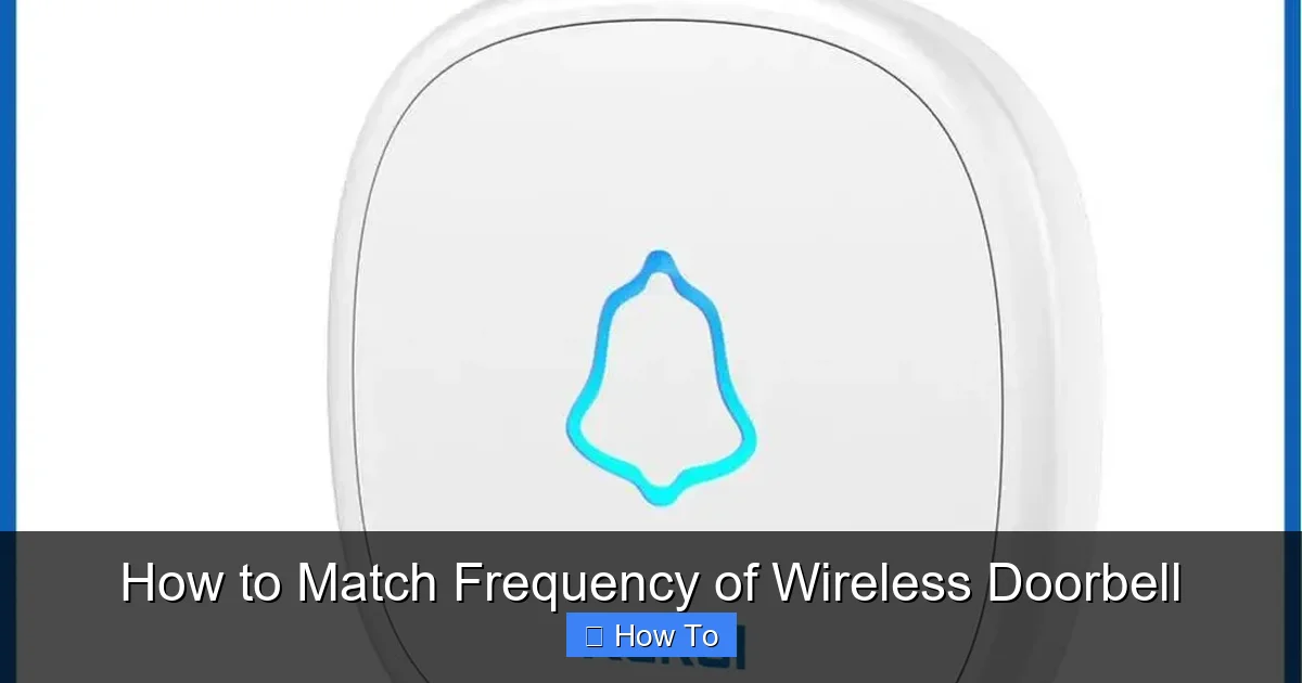 How to Match Frequency of Wireless Doorbell