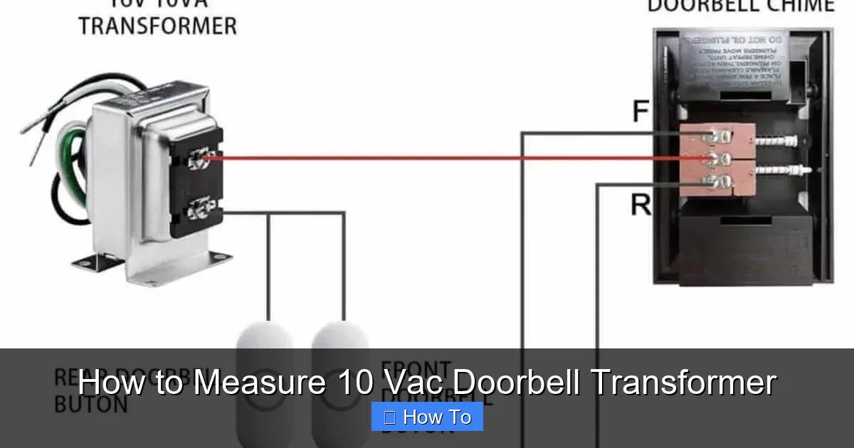 How to Measure 10 Vac Doorbell Transformer