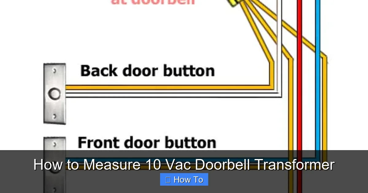 How to Measure 10 Vac Doorbell Transformer
