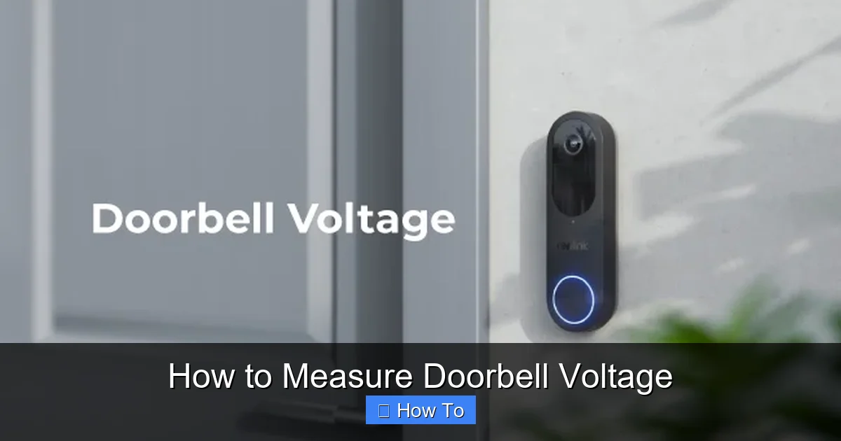 How to Measure Doorbell Voltage