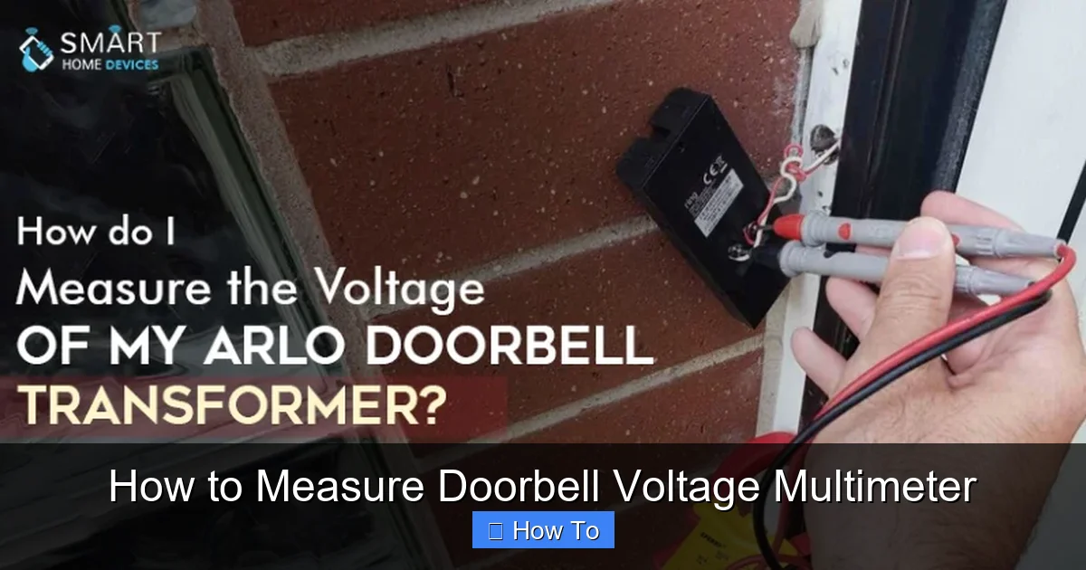 How to Measure Doorbell Voltage Multimeter