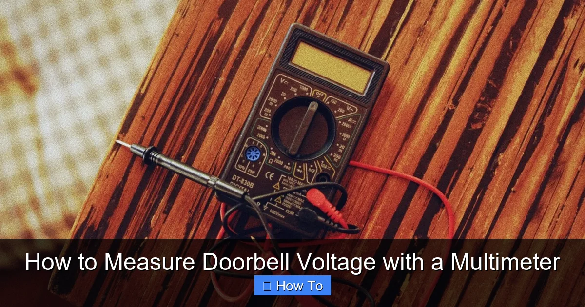 How to Measure Doorbell Voltage with a Multimeter