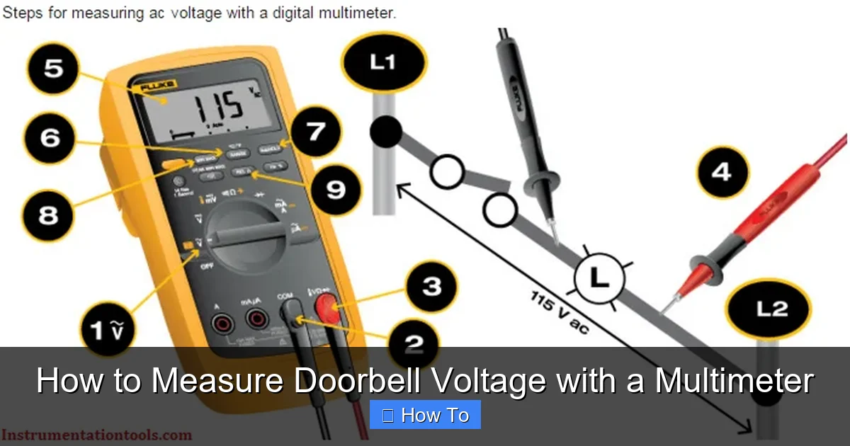 How to Measure Doorbell Voltage with a Multimeter