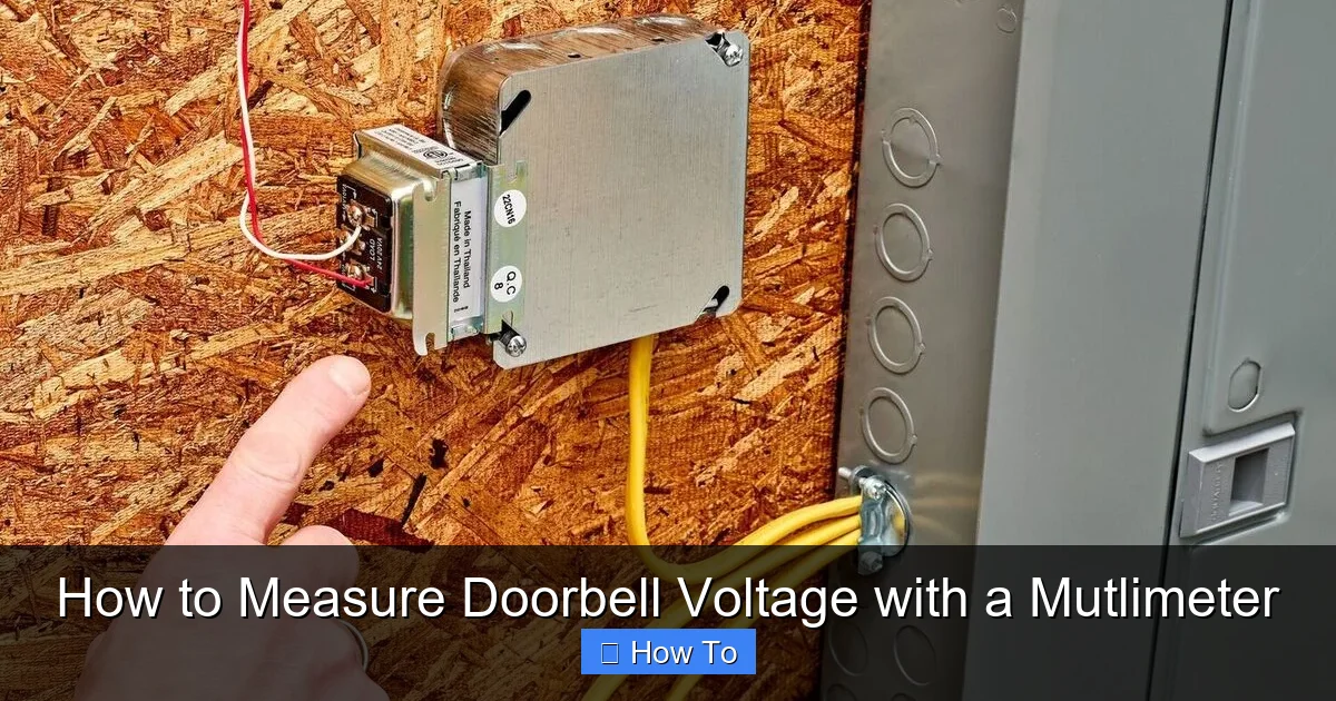 How to Measure Doorbell Voltage with a Mutlimeter