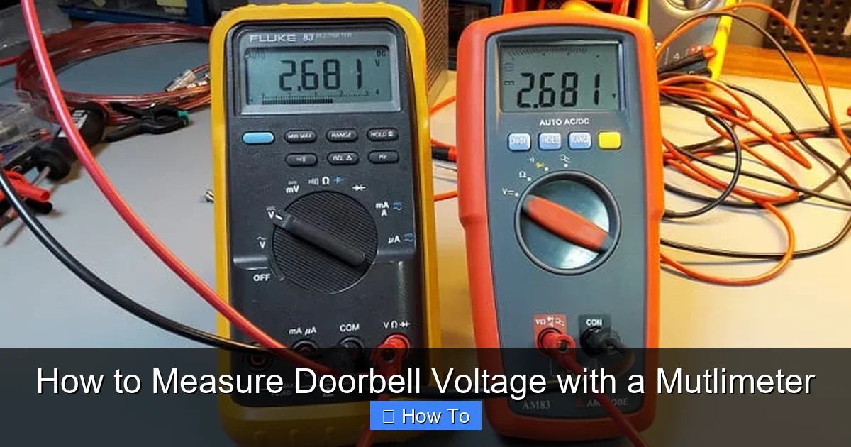 How to Measure Doorbell Voltage with a Mutlimeter