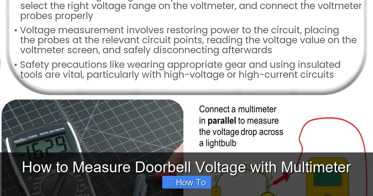 How to Measure Doorbell Voltage with Multimeter