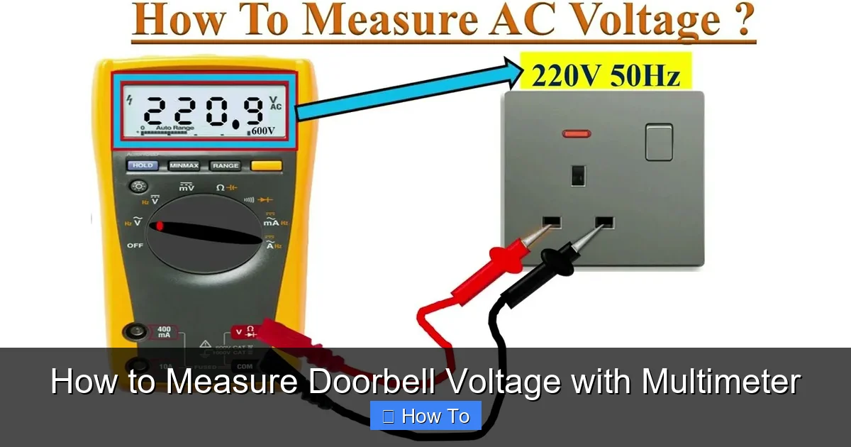 How to Measure Doorbell Voltage with Multimeter