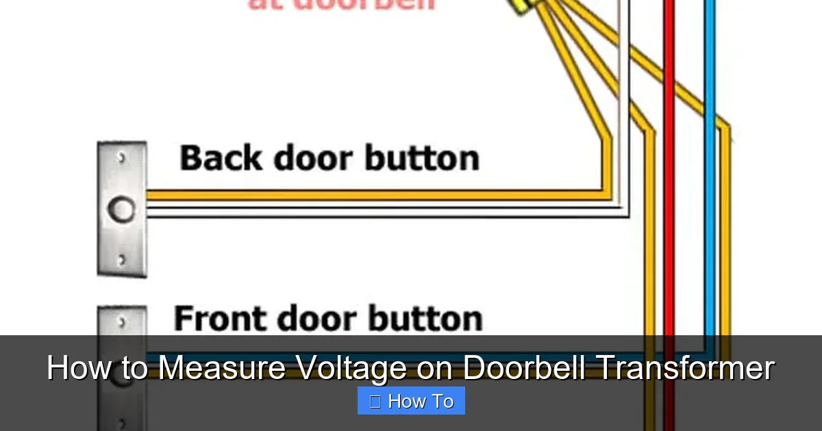 How to Measure Voltage on Doorbell Transformer