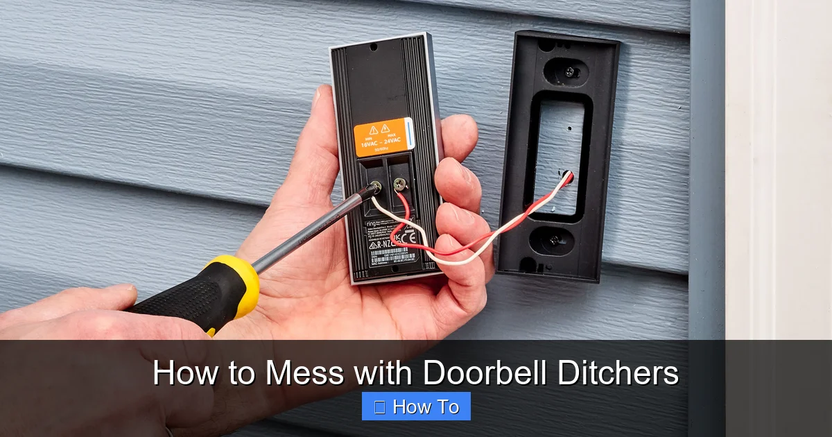 How to Mess with Doorbell Ditchers