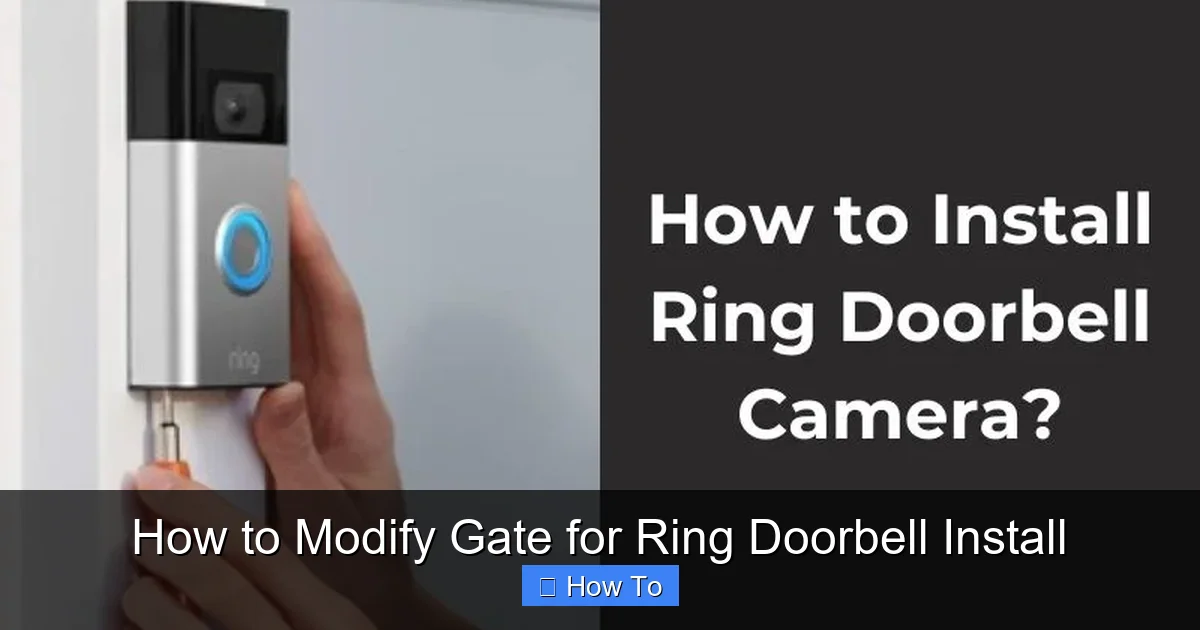 How to Modify Gate for Ring Doorbell Install