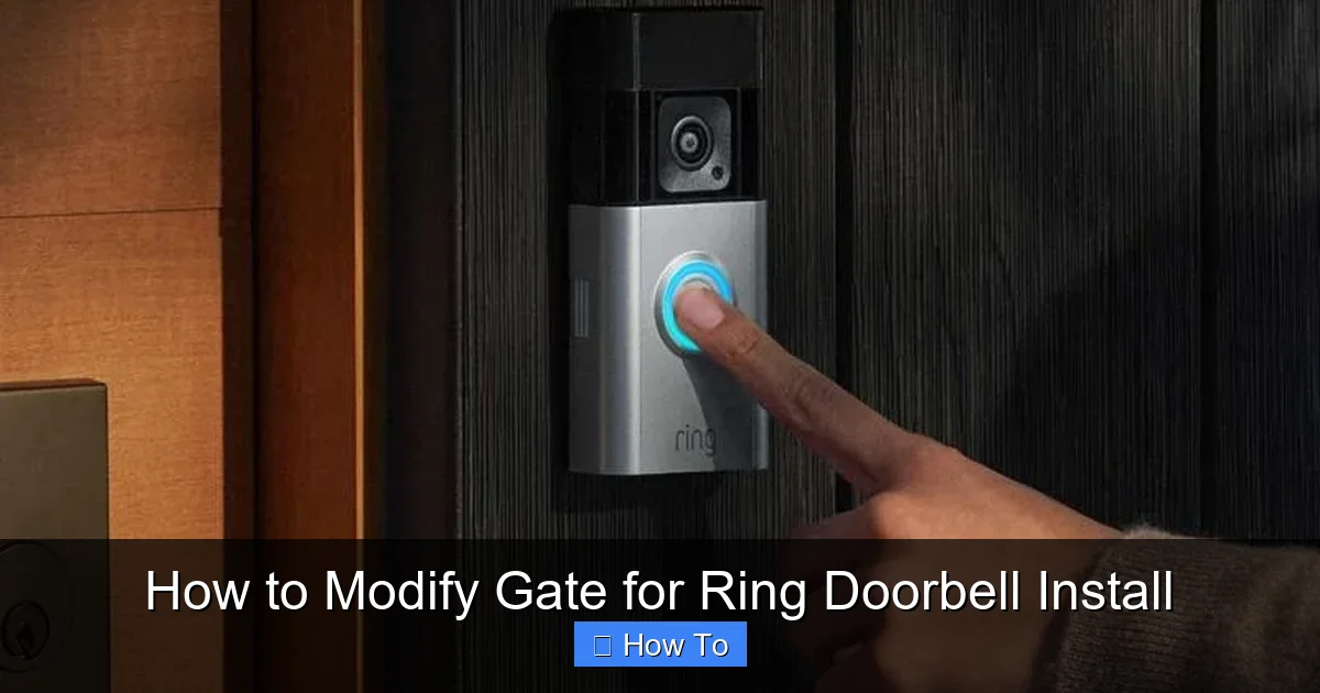 How to Modify Gate for Ring Doorbell Install
