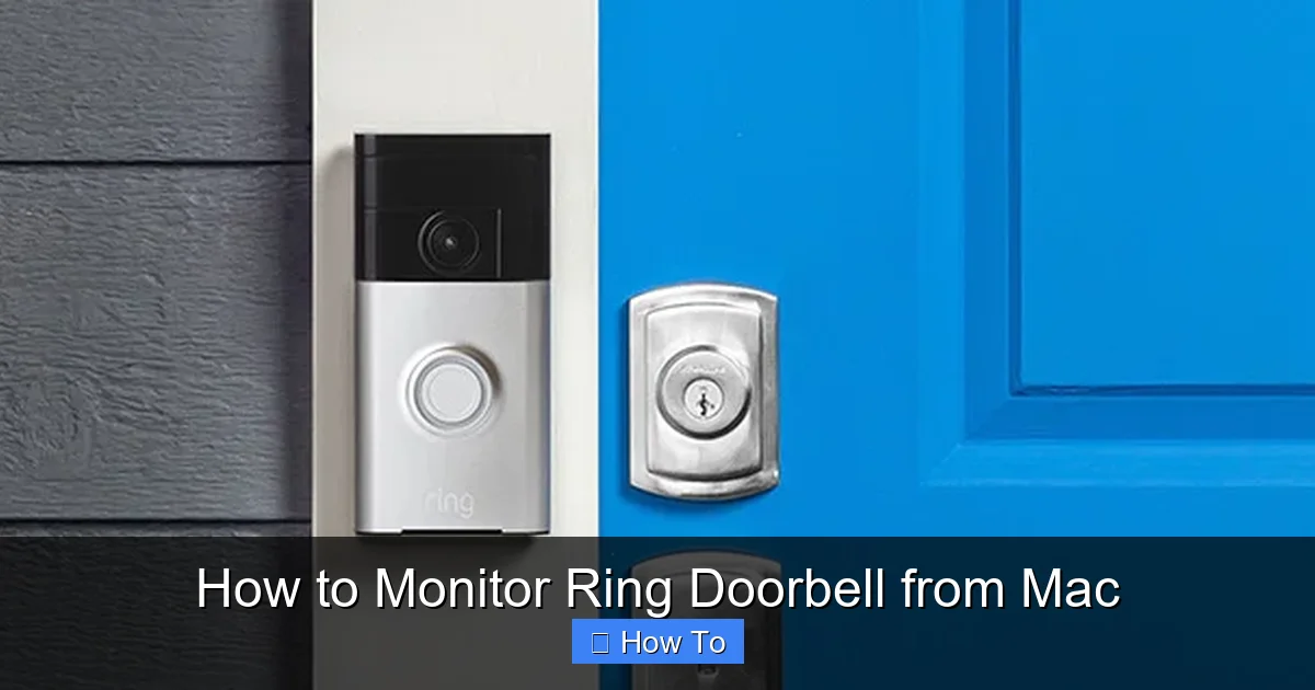 How to Monitor Ring Doorbell from Mac