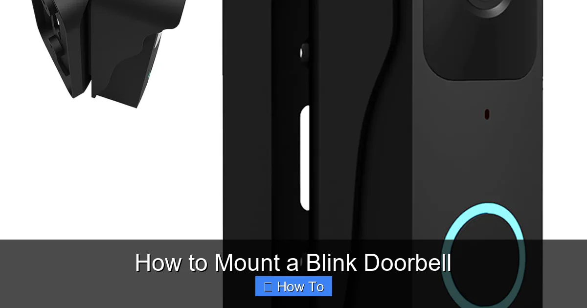How to Mount a Blink Doorbell