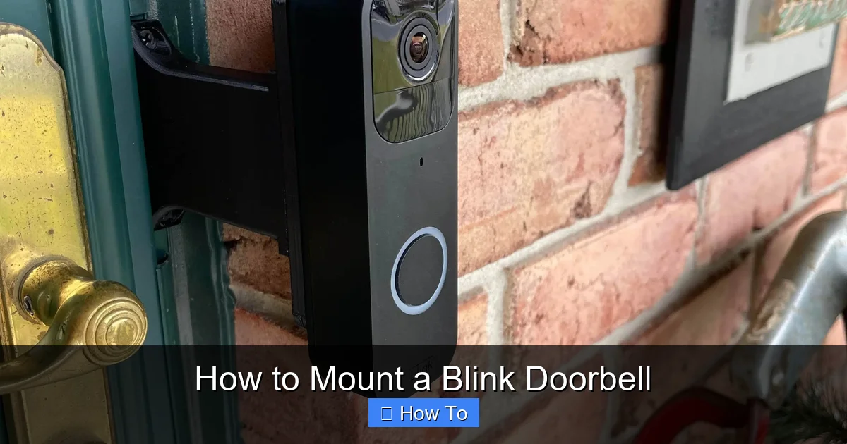 How to Mount a Blink Doorbell