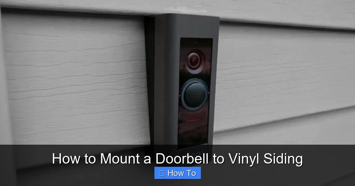 How to Mount a Doorbell to Vinyl Siding