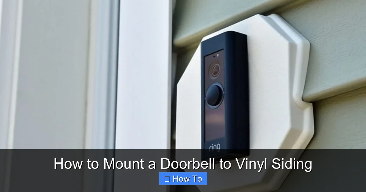 How to Mount a Doorbell to Vinyl Siding