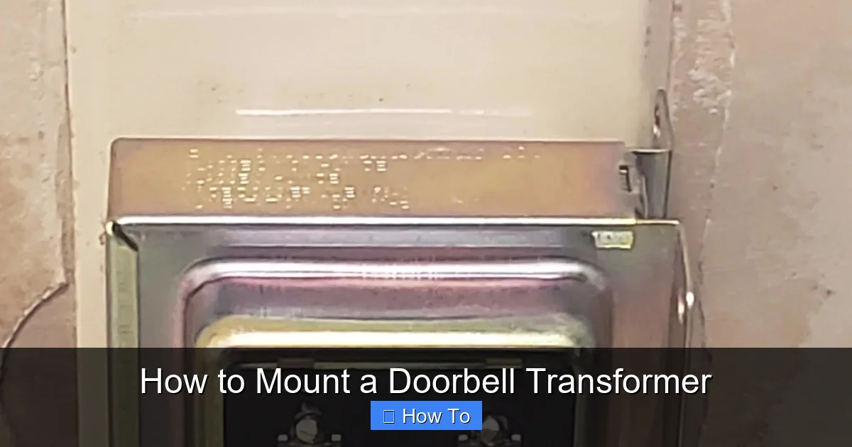 How to Mount a Doorbell Transformer