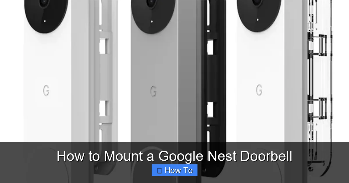 How to Mount a Google Nest Doorbell
