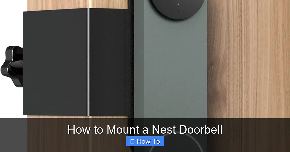 How to Mount a Nest Doorbell