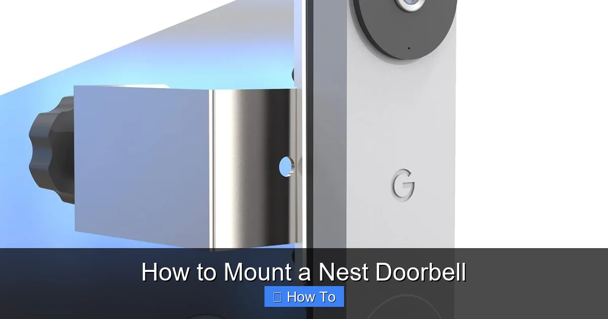 How to Mount a Nest Doorbell