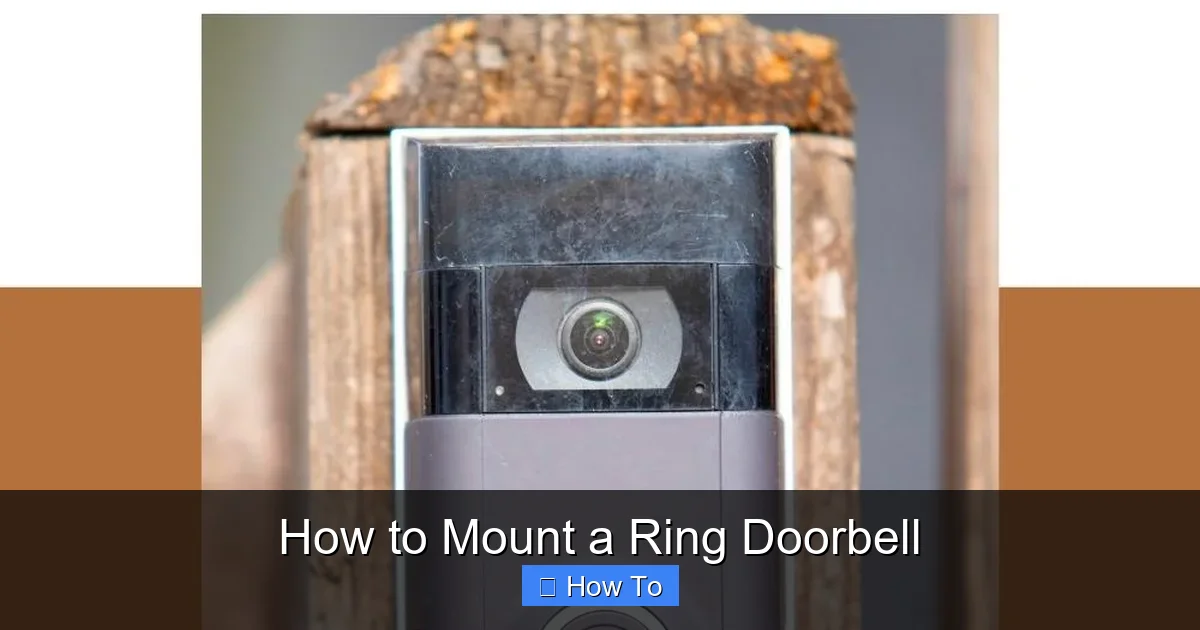 How to Mount a Ring Doorbell