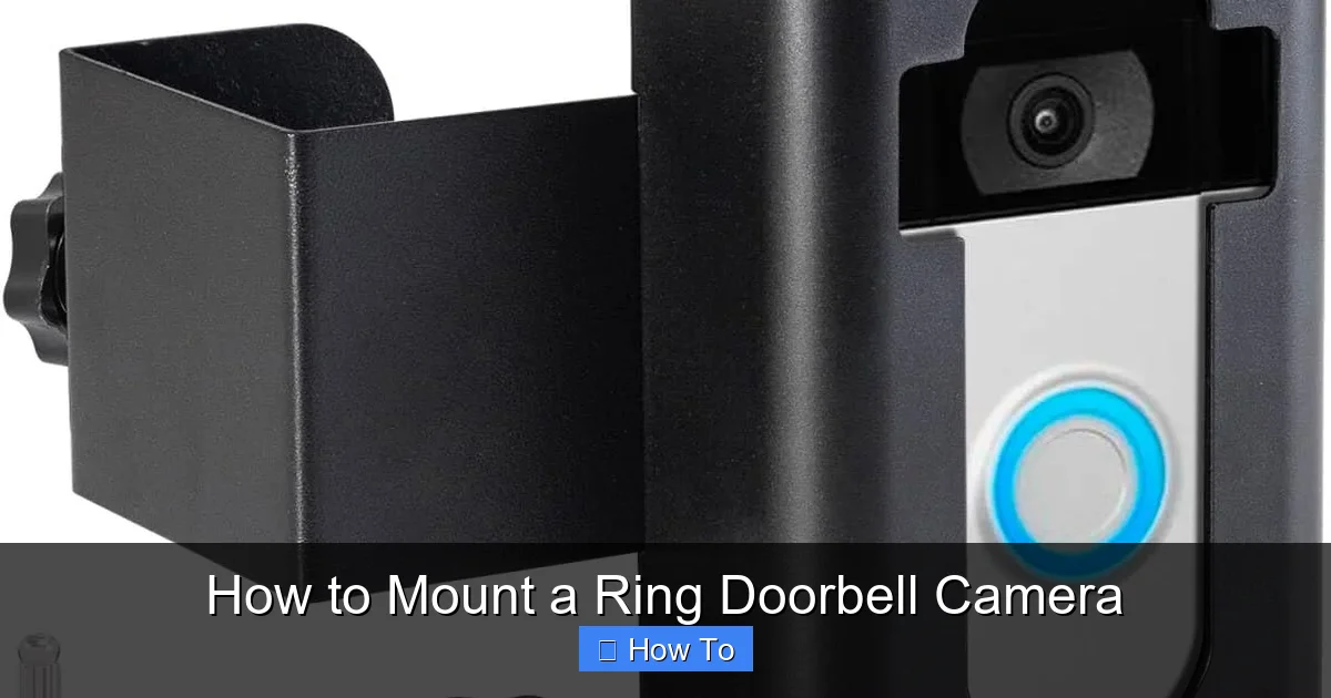 How to Mount a Ring Doorbell Camera